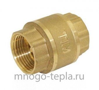 Обратный клапан 1" ГГ TIM JH-1012std с металлическим штоком укороченный - №1