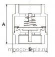 Обратный клапан 1 1/4 ГГ TIM JH-1013 с металлическим штоком - №3