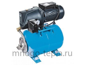 Насосная станция для воды Unipump AUTO JSW 55-S (нерж.), напор до 40 метров, расход до 70 л/мин, всасывание до 8 метров, гидроаккумулятор 24 литра из нерж. стали, поверхностная - №1