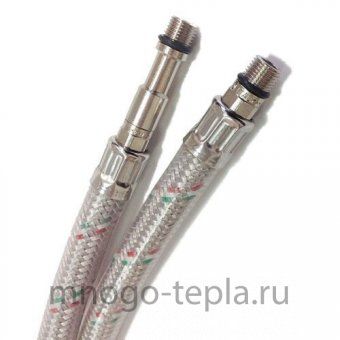 Гибкая подводка с PVC покрытием для смесителя TiM 1/2 г/ш М10 60см - №1