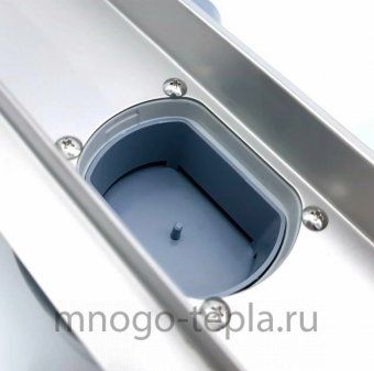 Трап для душа с горизонтальным выпуском свободного вращения Zeissler BAD538002, размер 800 x 70мм, защита от запаха (сухой + гидрозатвор) - №1