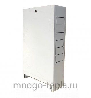 Шкаф коллекторный наружный глубокий 13-16 выходов ШРНГ-5 (652*150*1007) - №1