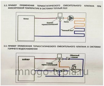 Термостатический смесительный клапан ZEISSLER ZSm.412.256006, подсоединение 1" НР, регулировка температуры 35-60°С, KV 2.5 - №1