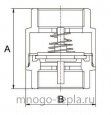 Обратный клапан 1/2 ГГ TIM JH-1010 с металлическим штоком - №3