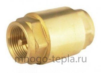 Обратный клапан 3/4" ГГ TIM JH-1011 с металлическим штоком - №1