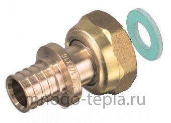 Концовка для коллектора под трубу PEX 3/4" НГ - 20 (2.8) TIM H-JS2003F аксиальная - №1