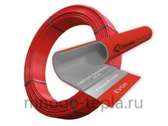 Труба из сшитого полиэтилена PE-Xa/EVOH AltStream 20х2.0 мм с кислородным барьером, бухта 100 метров, красная - №1