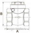 Обратный клапан лепестковый 3/4" ГГ TiM JH-1011C - №4