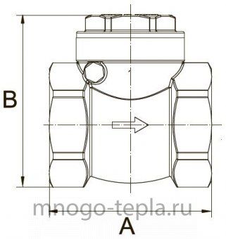 Обратный клапан лепестковый 3/4" ГГ TiM JH-1011C - №1