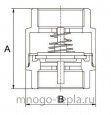 Обратный клапан 3/4" ГГ TIM JH-1011std с металлическим штоком укороченный - №4