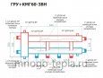 Коллекторный модуль с гидрострелкой RISPA ГРУ+КМГ 60-3ВН, нержавеющая сталь - №4