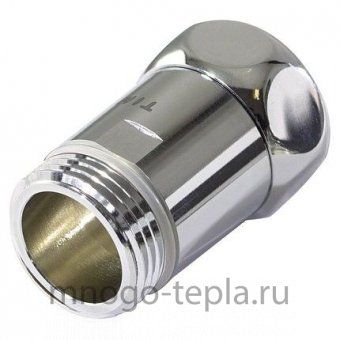 Прямой штуцер с накидной гайкой хром 1/2M х 3/4F - №1
