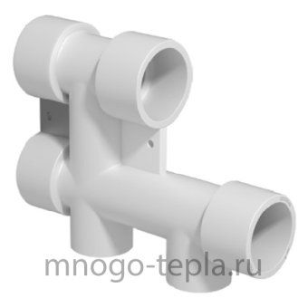 Распределительный блок из полипропилена TEBO неравнопроходной - №1