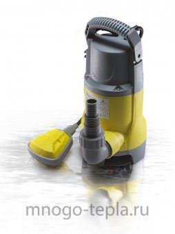 Насос дренажный погружной для грязной воды AquaTIM AM-WPD400-02GT, 400 Вт, с поплавком, размер фракций до 35 мм - №1