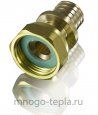Концовка для коллектора под трубу PEX 3/4" НГ - 20 (2.8) TIM H-JS2003F аксиальная - №3