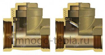 Обратный клапан лепестковый 1/2" ГГ TiM JH-1010C - №1