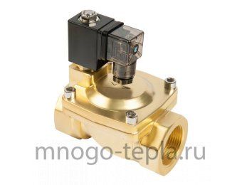 Электромагнитный клапан для воды UNIPUMP BCX-32 1.25", нормально закрытый, 220В - №1