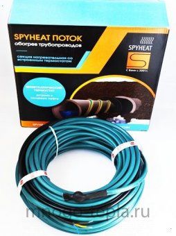 Система защиты от промерзания с термодатчиком SpyHeat Поток SHFD-13-125 (10 м 125 Вт) - №1