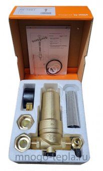 Фильтр механической очистки TIM JH-1001 - 1/2" с манометром и промывкой - №1