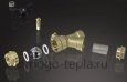 Кран шаровый с фильтром 1/2" ГГ TIM (BL7800) латунный -  бабочка - №6